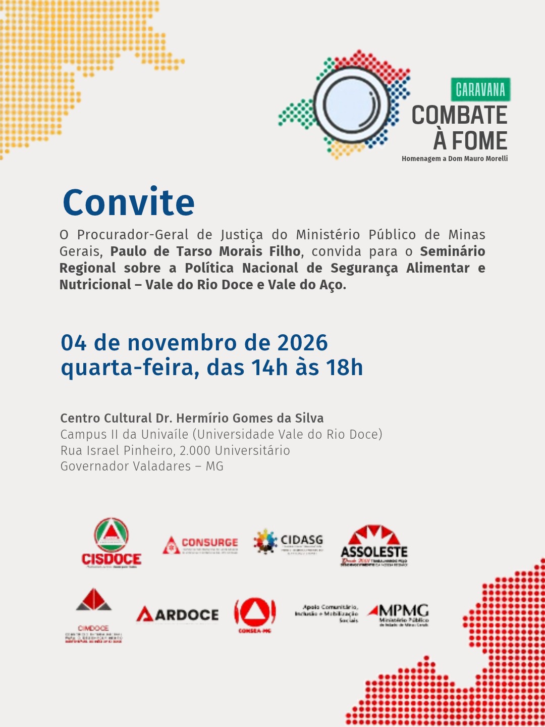 Seminário Caravana Combate à Fome